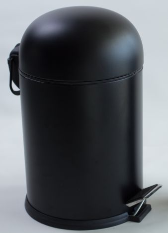 BON Ведро для мусора с педалью 5Л, цвет черный - 1
