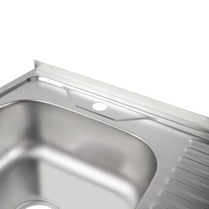 Кухонна мийка Brinex 6060-L 0,6 мм Satin (BRIN6060LSAT06) - 5