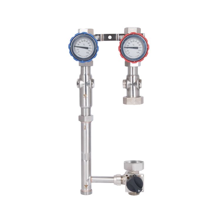 Насосна група Forte Quick System з термостатичним змішувачем (25 -50) 1&amp;quot; (без насосу) праве підкл, нержав. сталь SUS304 TAF-QSPGR2 Thermo Alliance - 4