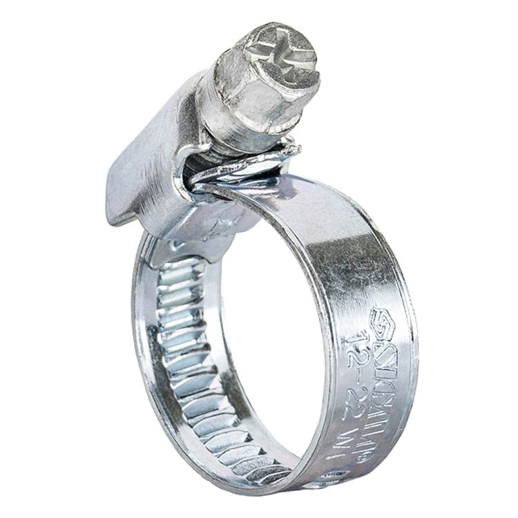 Хомут червячный оцинкованный 9мм D12-22мм 25шт Sigma (2511031) - 1