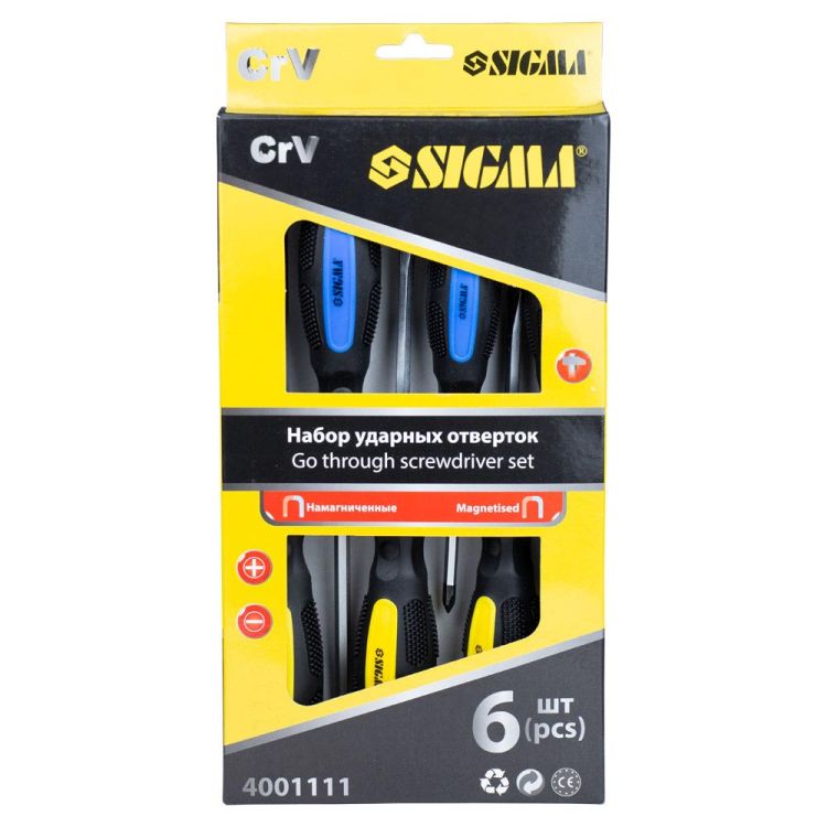 Набір викруток ударних Sigma 6шт CrV (4001111) - 7