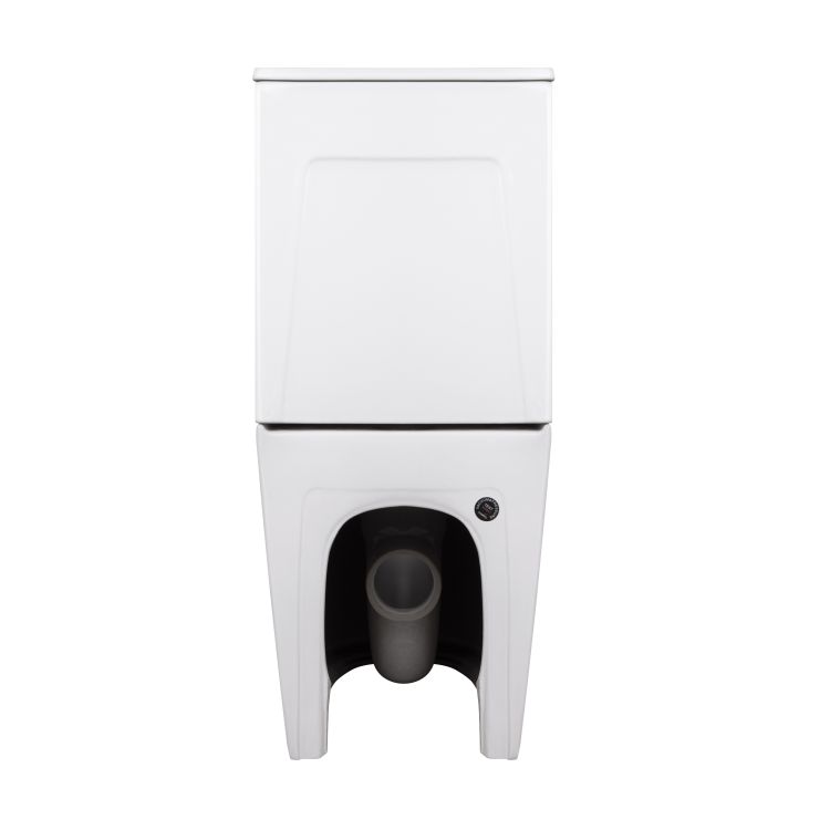Унитаз-компакт Qtap Robin Ultra Quiet безободочный с сиденьем Soft-close QT13226089AW - 7