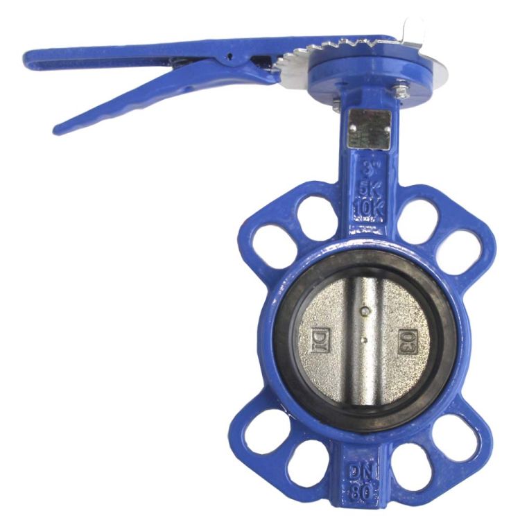 Затвор межфланцевый &amp;quot;баттерфляй&amp;quot; 3'' корпус чугун (GGG50) диск чугун (GGG50) EPDM PN16 FLORA (5080204) - 1