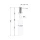 Дозатор для миючого засобу Lidz Acsis LA29 Brushed Steel, круглий LDACSLA29BRU49828 - 2