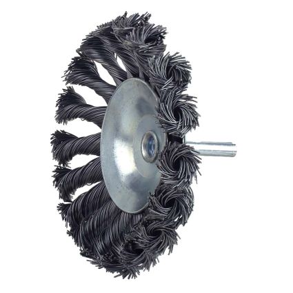 Щітка дротяна конусоподібна Ø100мм хвостовик О6мм (сталевий витий) Sigma (9025101) - 5