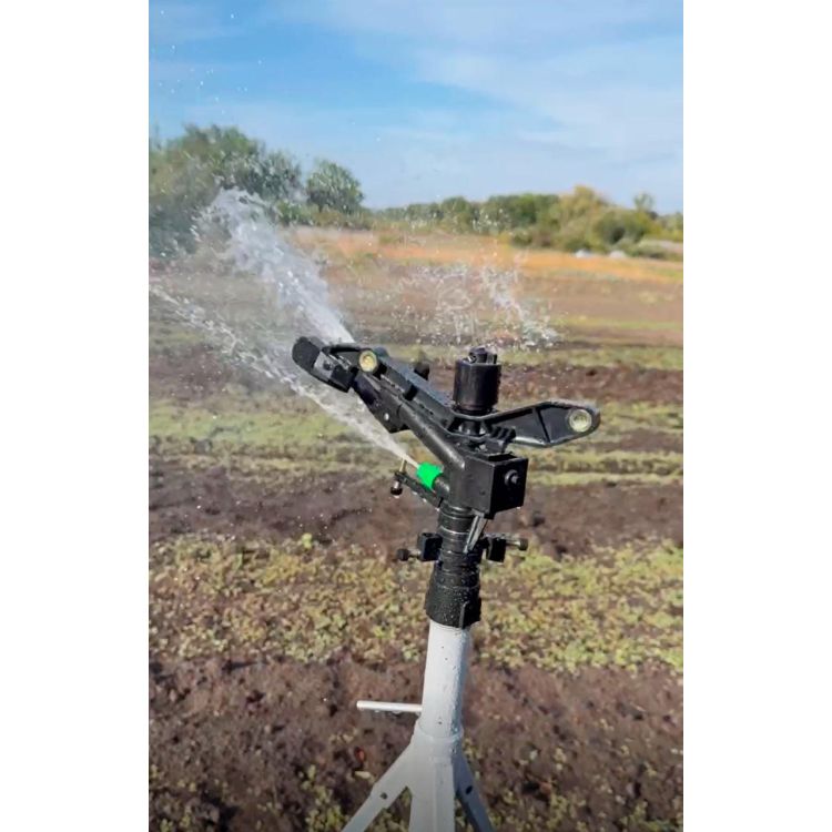 Дождеватель Presto-PS ороситель импульсный для огорода на 2 форсунки с резьбой 1 дюйм (6015) - 16