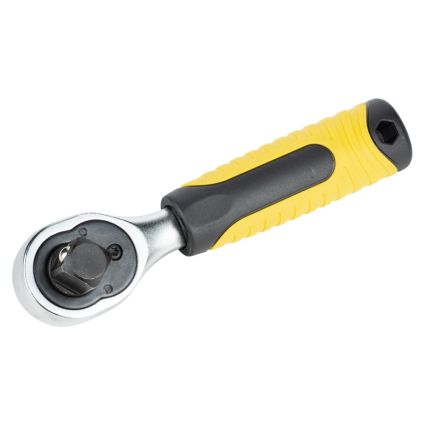 Ключ-трещотка двухсторонняя укороченная 1/4&amp;quot;-1/2&amp;quot; 145мм 72T CrV Sigma (6050251) - 4