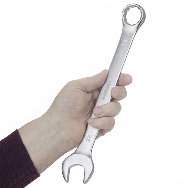 Ключ рожково-накидний 28мм CrV satine Sigma (6021281) - 6