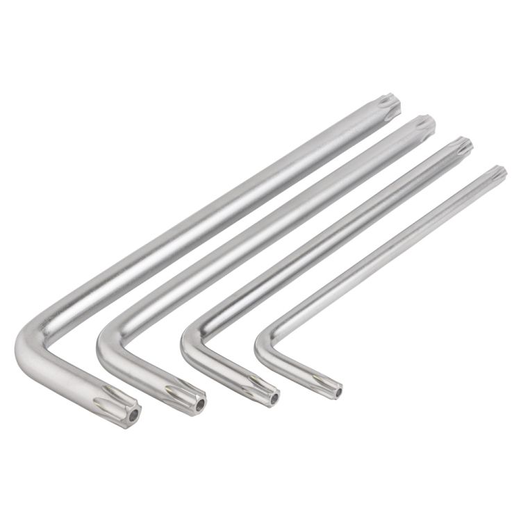 Ключи TORX 9шт T10-T50мм CrV (средние с отвер) Grad (4022285) - 4