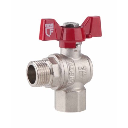 Кран кульовий SD Forte 1/2&amp;quot; ВН для води кутовий (метелик) - 1