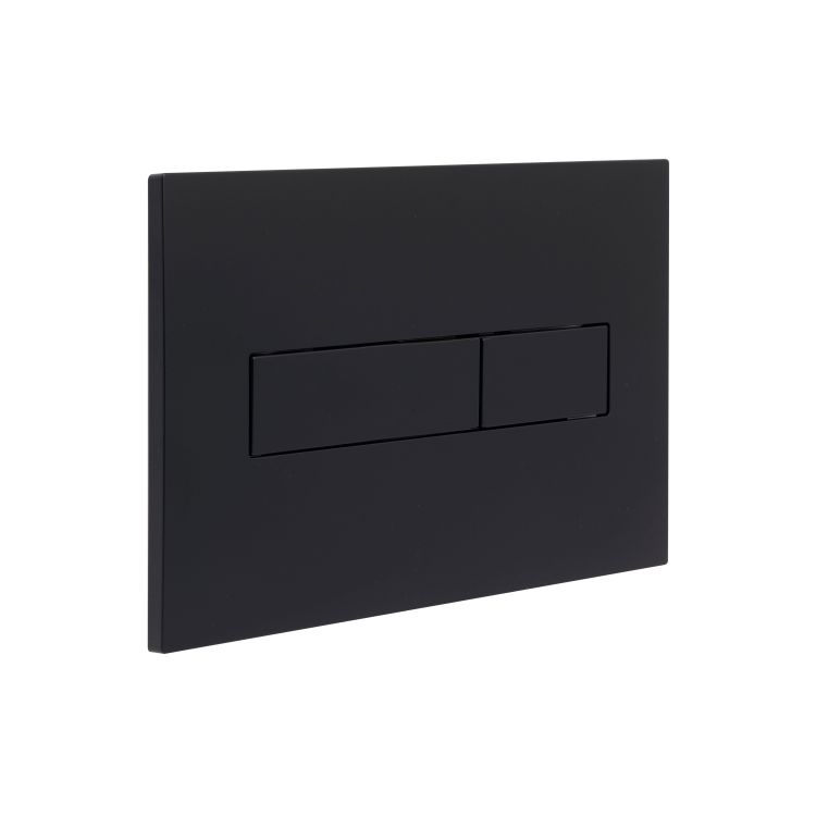 Клавіша змиву Qtap Standard 152x236x28 мм, Matt Black, лінійна QTSTD164BLM49473 - 3