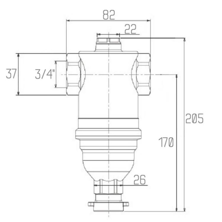 Фільтр з магнітом Icma 3/4&amp;quot; №747 - 2