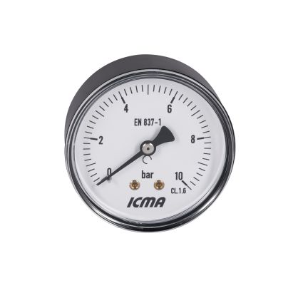 Манометр Icma 1/4&amp;quot; 0-10 бар, заднее подключение №243 - 5