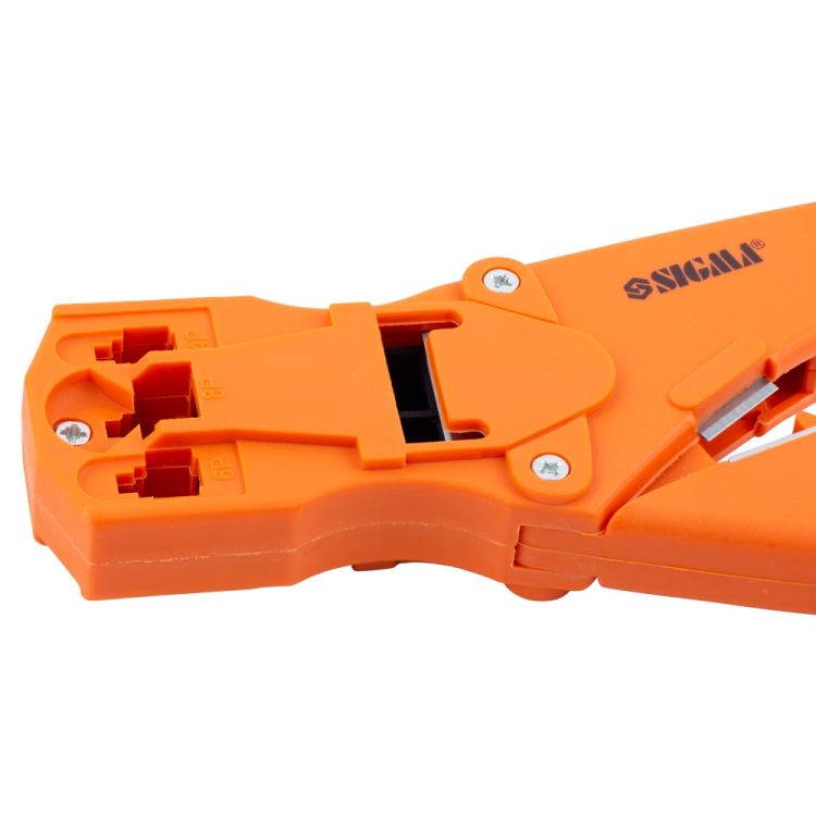 Кліщі для обтиску конекторів 4Р4С, 6Р6С, 8Р8С Sigma (4372401) - 4