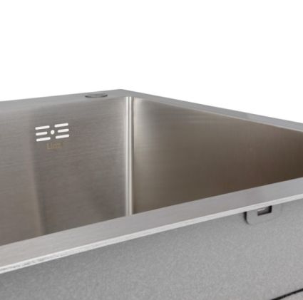 Мойка д/кухни из нерж.стали 780х215 мм H7849L LDH7849BRUL45592 + сифон Lidz - 4