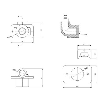 Куточок PPR Thermo Alliance настінний 20х1/2&amp;quot; ВР - 2