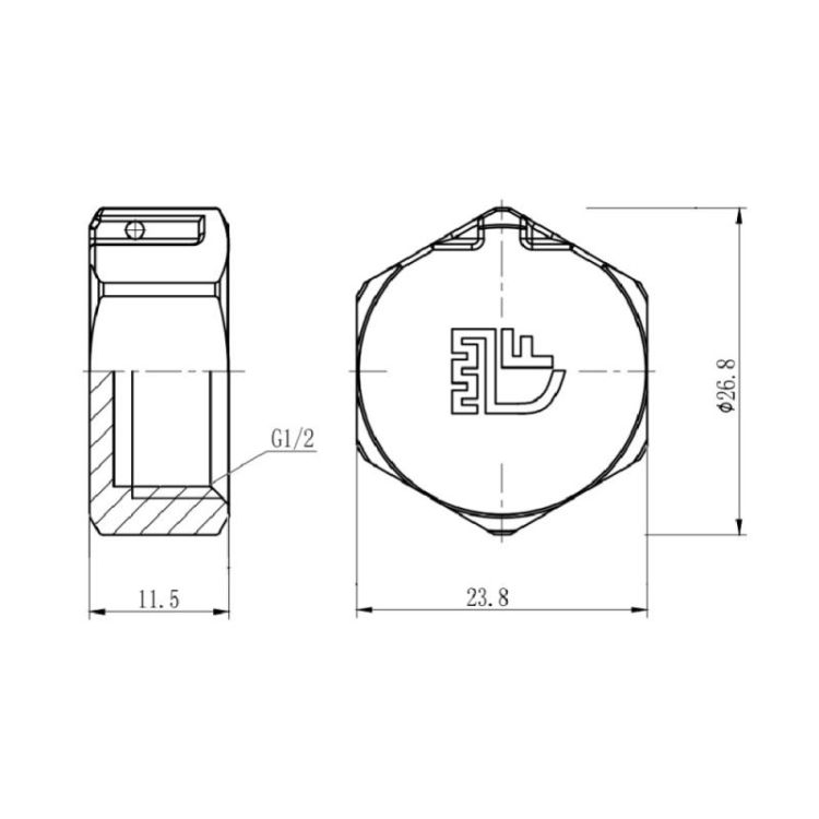 Заглушка SD Forte 1/2&amp;quot; ВР - 2