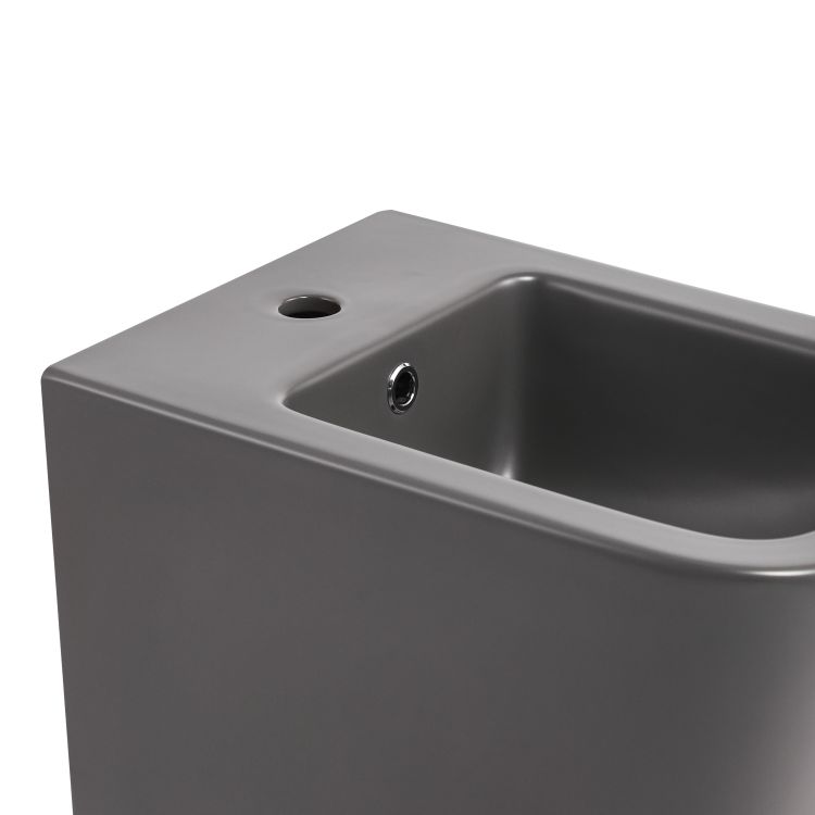 Біде підвісне Qtap Tern 520x350x330 мм, Anthracite QT17551303GAN - 5