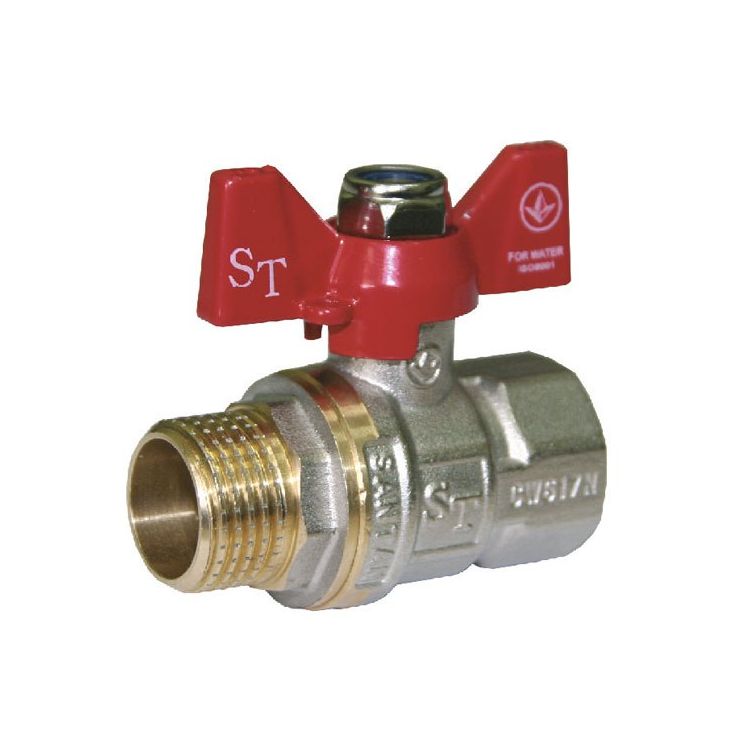 Кран шар.1/2&amp;quot; нв чм SANTAN Professional - 1