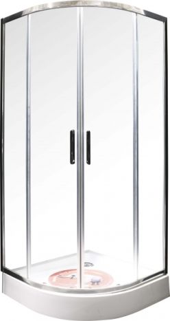 Душевая кабина XP1CP 4-90 R-550 transparent б/поддона, полукруглая, полир.алюм. Ravak - 1