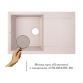 Кухонная мойка Lidz 790x495/230 COL-06 (LIDZCOL06790495230) - 3