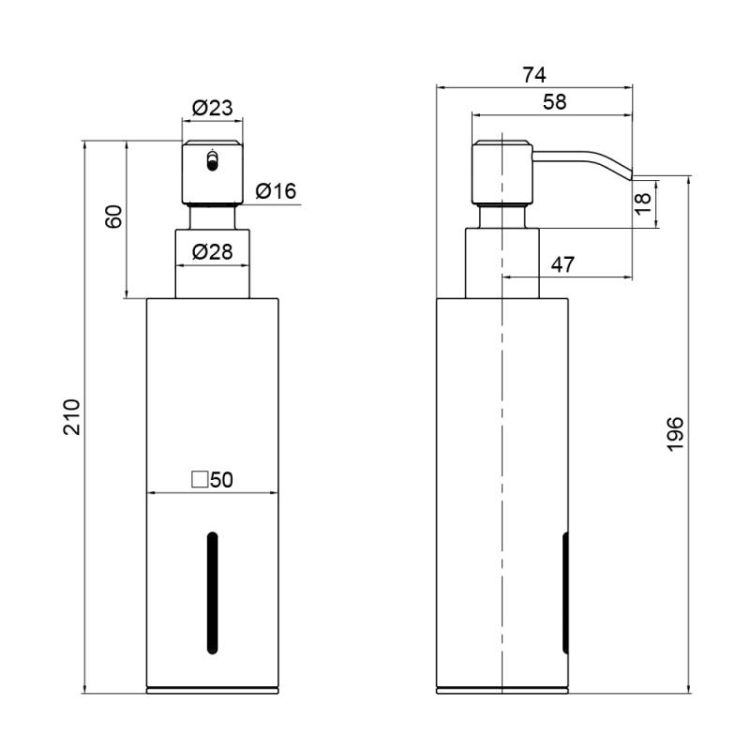 Дозатор для рідкого мила Liberty BLM 1152-2, Q-tap - 2