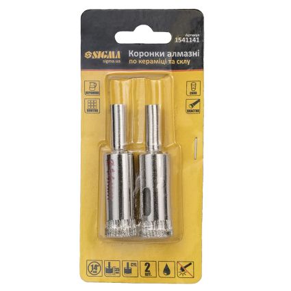 Коронки алмазные по керамике и стеклу Ø14мм Sigma (1541141) - 6