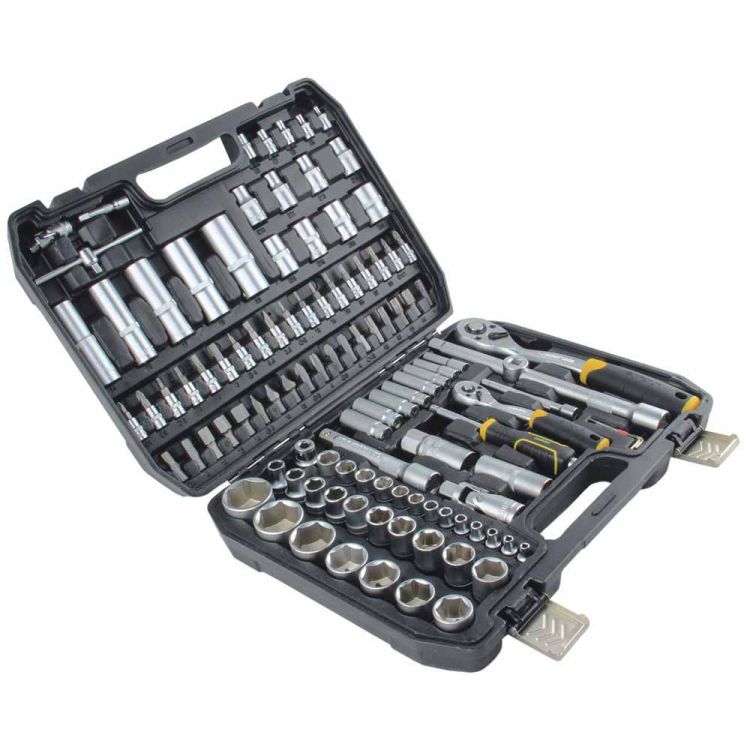 Набор насадок торцевых и бит 1/4&amp;quot;, 1/2&amp;quot; 108шт CrV mid Sigma (6003771) - 1