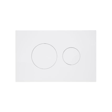 Клавіша змиву Qtap Standard 152x236x28 мм, White, кругла QTSTD164W49468 - 1
