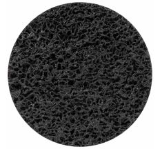 Круг зачисний з нетканого абразиву (Корал) Ø125мм на липучці чорний м'який SIGMA (9176261)