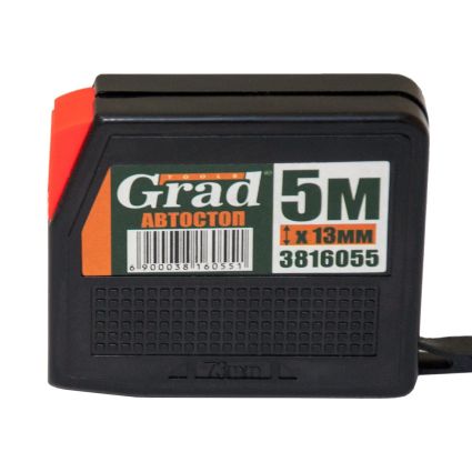 Рулетка с автостопом 5м*13мм Grad (3816055) - 3