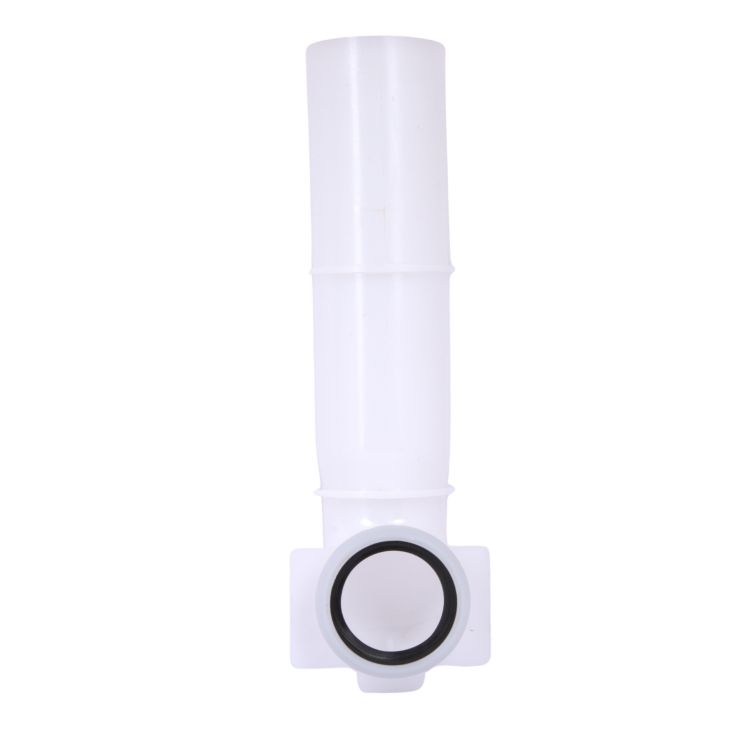 Кутова трубка змиву Qtap 82х74х262 мм White для інсталяції Standard QTSTD167W49807 - 2