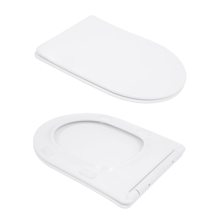 Унітаз підлоговий Qtap Arvin Ultra Quiet 630×350×795 мм з сидінням Soft-close, White QTARV27W49259 - 8