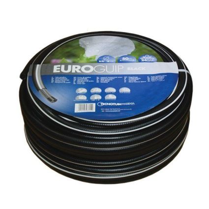 Шланг садовый Tecnotubi Euro Guip Black для полива диаметр 1 дюйм, длина 25 м (EGB 1 25) - 1