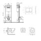 Комплект: Qtap Jay Ultra Quiet подвесной унитаз QT07335177W + Nest комплект установки 4в1 (квадратная клавиша Satin) QT0133M425 + M06029SAT - 2
