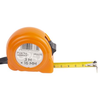 Рулетка Monolit 3м*16мм Grad (3816335) - 3