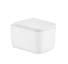 Унітаз підвісний Qtap Gemini Ultra Quiet 485×340×350 мм, White, з сидінням Slim Duroplast / Soft-close / Quick Release QTTAU26W49119