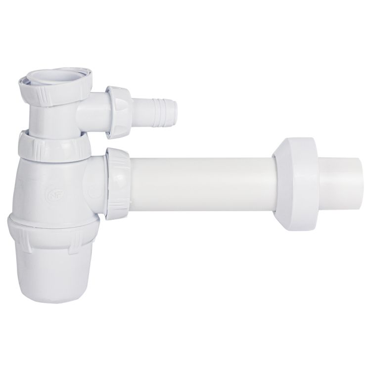 Сифон для кухонной мойки с подводом 1½&amp;quot;×Ø40мм WIRQUIN (9542820) - 7