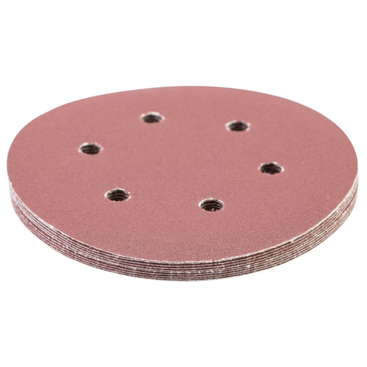Шлифовальный круг 6 отверстий Ø150мм P150 (10шт) Sigma (9122281) - 3