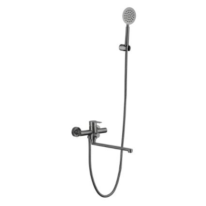 Змішувач д/ванни Pure 005 (з душ.гарнітуром) Graphite BRIPUR005GRP Brinex - 1