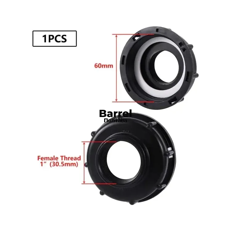 Переходник Evrokub DN50 на резьбу 1 дюйм для крана еврокуба 60*6мм - 1