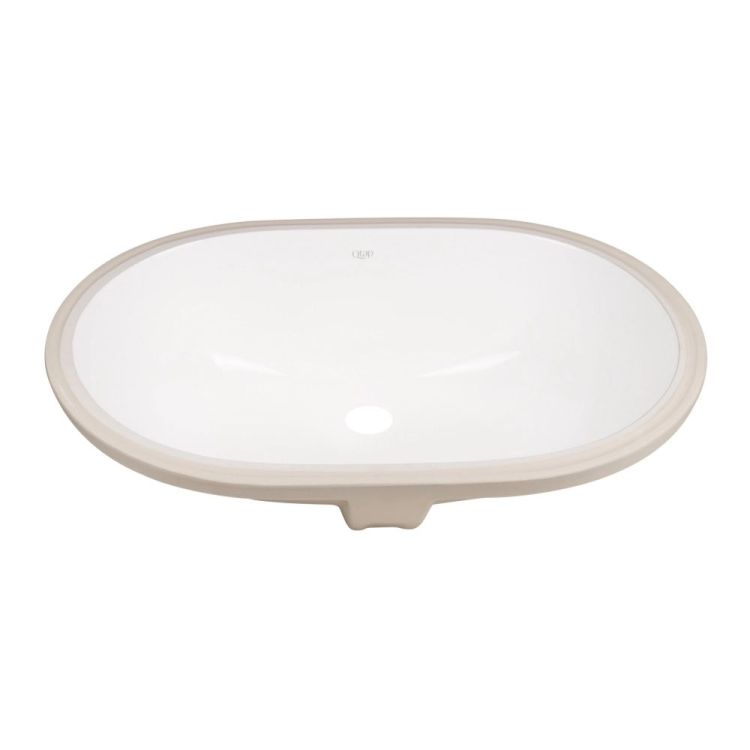 Комплект Qtap Stork: Раковина врізна овальна 560x395x195 мм White + Донний клапан PU02O - 3