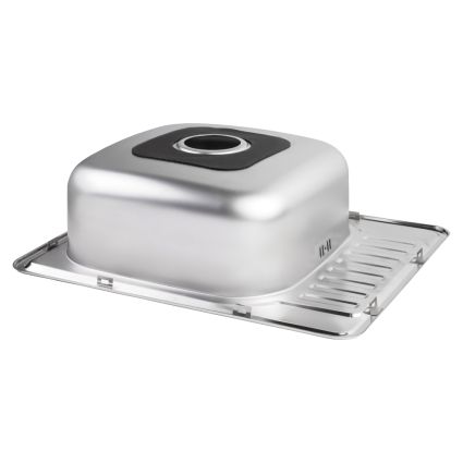 Кухонна мийка Brinex 5848 0,8 мм Micro Decor (BRIN5848MDEC08) - 4