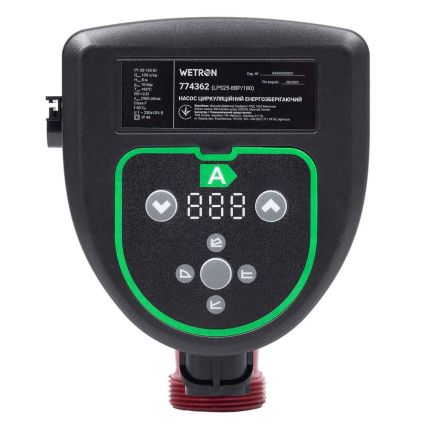 Насос циркуляційний енергозберігаючий 50-130Вт Hmax 8м Qmax 100л/хв Ø1½&amp;quot; 180мм + гайки Ø1&amp;quot; Wetron - 2