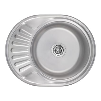 Кухонна мийка Brinex 5745 0,8 мм Satin (BRIN5745SAT08) - 1