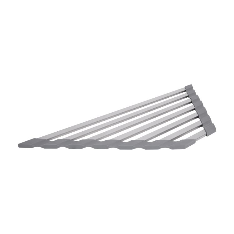 Сушарка на кухонну мийку кутова Lidz Acsis LA19 Gray, плоска основа, для посуду 430х175х10 мм LDACSLA19GRA49772 - 1