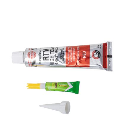 Герметик силиконовый RTV формирователь прокладок высокотемпературный +300°С красный 85г ОАЭ ASMACO (6371221) - 2