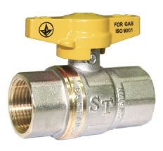 Кран кульовий газовий SANTAN 1/2" Premium метелик внутрішня/внутрішня