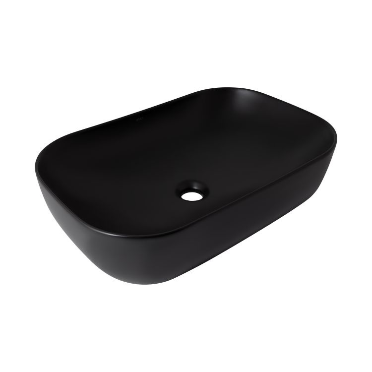 Раковина-чаша Qtap Robin 610х400х145 Matt black QT132143PMBMBN - 1