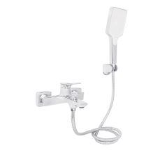 Змішувач для ванни Qtap Arvin з душовим гарнітуром QTARV259CRM48640 Chrome